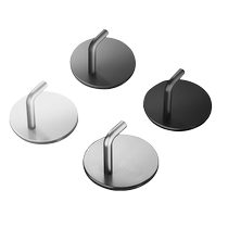 Cabei 304 stainless steel thickened toilet door wall coat hooks without punching hangers wall clothes hooks