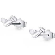 Ming brand jewelry platinum earrings PT950 platinum olive leaf fresh earrings temperament earrings for women BFH0029