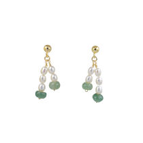 (Self-operated) DAISY BEAUTY British Jade Abacus Bead Earrings for Women Simple Earrings Niche and Unique