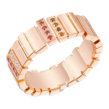 Twins lulu fashionable and exquisite temperament fashionable atmosphere color ring tss7754