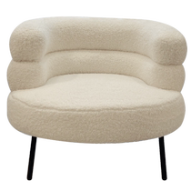 网红BOBO椅家用久坐电脑椅卧室羊羔绒梳妆凳化妆椅休闲单人沙发椅