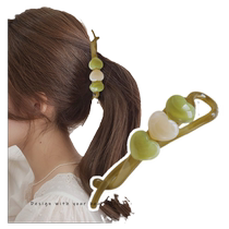 2023 new banana clip vertical clip ponytail clip temperament hair clip twist clip grab clip back of head clip headwear hair clip