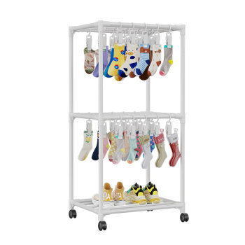 Socks, hat storage rack, multi-clips, multi-function display