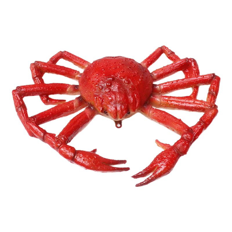 仿真發光帝王蟹雕塑大型螃蟹擺件飯廳門面招牌廣告裝飾假海鮮模型