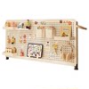 Vertical desktop hole board storage rack without punching student desk storage organizer shelf storage rack display rack