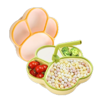 Busybear childrens silicone dinner plate special compartment suction cup food supplementary tableware for babies and infants 1 piece