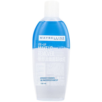 Maybelline soft eye and lip make up remover water facial oil separation ສາມໃນຫນຶ່ງເຄື່ອງເຮັດຄວາມສະອາດເລິກບໍ່ລະຄາຍເຄືອງ 150ml