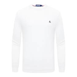 Navigare Italian small sailboat spring white sweater men's long-sleeved casual bottoming sweater