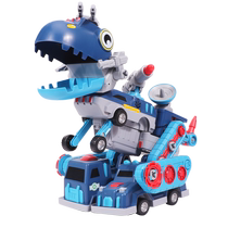 Childrens educational assembled dinosaur deformation engineering vehicle magnetic screw-fitting King Kong 5-year-old boy toy gift 3