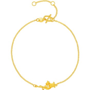 Saturday fortune 5g pure gold bracelet priced gold bracelet tulip appointment garden dream series christmas gift