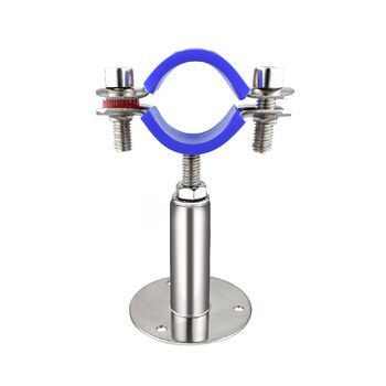 Gas pipeline support frame pipe clamp stainless steel fixing clamp