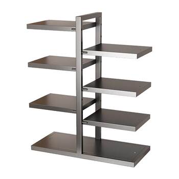 Kitchen sink double sided pot rack