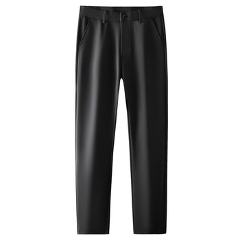 ກາງເກງຜູ້ຊາຍ elastic ສູງກາງເກງຜູ້ຊາຍອາຍຸກາງເກງກາງເກງກາງເກງ 24 ພາກຮຽນ spring ແລະ summer light luxury ທຸລະກິດ versatile trousers summer ice ice silk trousers ບາງ
