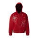 YADcrew fireworks pearl embroidered cardigan hooded sweatshirt for men and women loose casual zipper jacket trendy cool hoodie