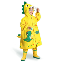 Childrens raincoat boys and girls kindergarten baby poncho boys and girls rainproof clothing primary school students toddlers little dinosaur
