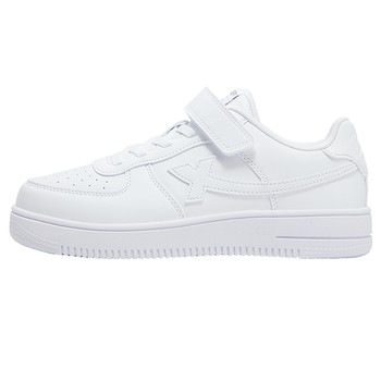 Xtep children's casual campus white shoes