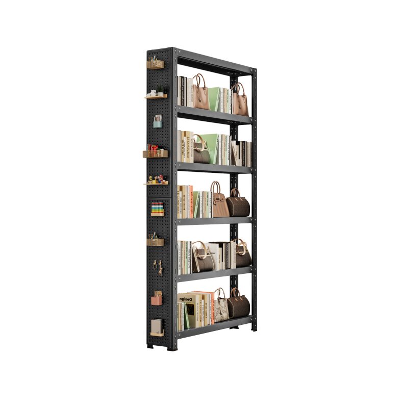 20cm narrow bookshelf narrow door back narrow shelf hole plate storage rack sandwich rack iron frame gap shelf ultra-thin bookshelf