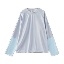 Q21 small soda childrens sweat-wicking quick-drying T-shirt for boys and girls long-sleeved breathable round-neck antibacterial sports top spring and summer