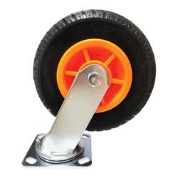 ລໍ້ໜັກ 5 ນິ້ວ ຮາບພຽງ universal wheel solid rubber steering directional 6-inch silent caster 8-inch movable