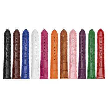 Watch strap for women genuine leather suitable for casio dw tissot longines king rossini men's red watch chain butterfly buckle