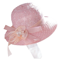 2024 Foldable Spring and Summer Sun Hat Fashionable Big Brim Hat Sun Protection Hat Womens Vacation Flower Lace Mesh Versatile Trendy