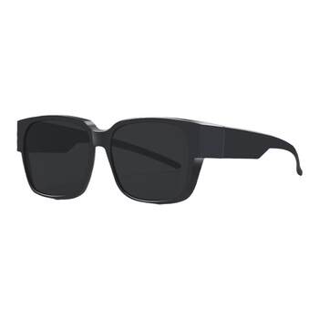 Anti-uv polarized square men's and women's simple set of glasses