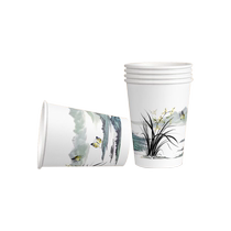 Special sale creative internet celebrity disposable national trend thickened paper cups for home use 250ml*100 thickened large size office hot