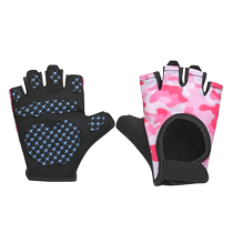 Xinda outdoor childrens protective half-finger gloves for men and women mountaineering and climbing expansion training amusement riding non-slip gloves