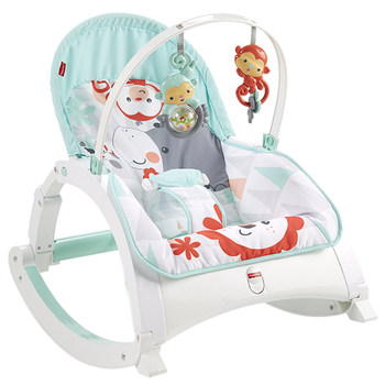 Fisher-Price Baby Rocking Chair Newborn Cute Animal Multifunctional Light Rocking Chair Baby Sleeping Rocking Chair GDT79