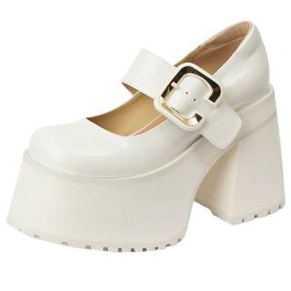 Casual thick heel heightening spring shoes, versatile and casual