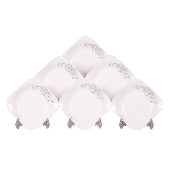 6 7-inch plates rice plates, dish plates, microwave soup plates