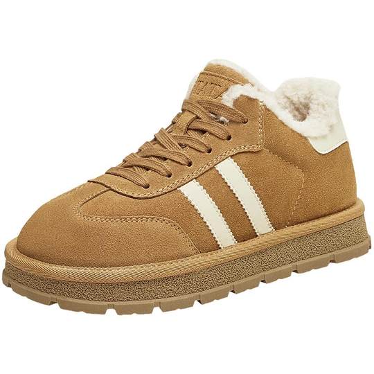 TATA his her chestnut cake retro casual moral training shoes snow boots plus velvet warm furry shoes winter 6JM01DM4