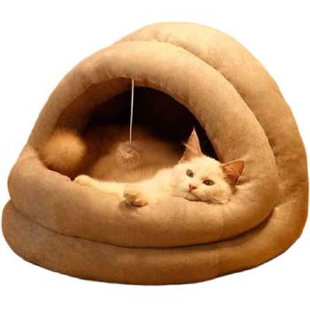 Cat kennel, winter warm semi-enclosed kennel, pet kennel