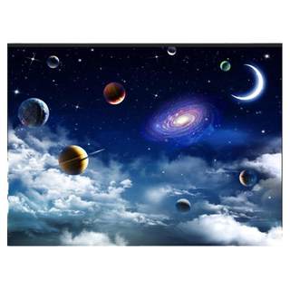 Astronaut space study wallpaper children's room wall cloth boy girl bedroom blue starry sky wall cloth environmental protection mural