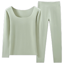 Seamless Thermal Underwear Womens Autumn Clothes and Autumn Pants Set 2023 Winter New Thickened and Velvet Heated Bottoming Shirt