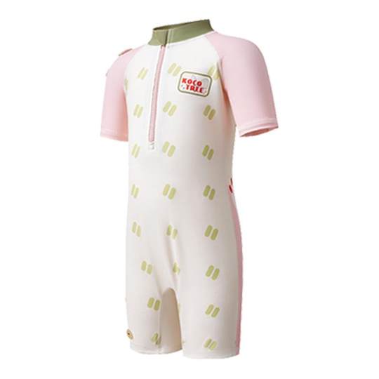 KK树儿童泳衣男童女孩宝宝连体防晒速干短袖游泳装小童夏海边沙滩