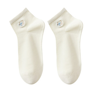 Women's breathable pure cotton antibacterial and deodorant socks