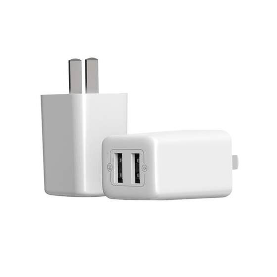 Romans 5V2A charger USB port 10.5W is applicable to Apple Huawei Xiaomi vivo Android phone iPhone charging fast charge data cable set 20W double port charging head plug