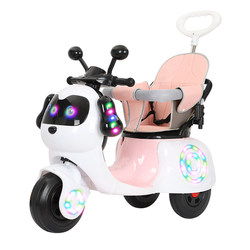 Baby electric motorcycle, male and female baby toy car, child electric tricycle, rechargeable remote control trolley