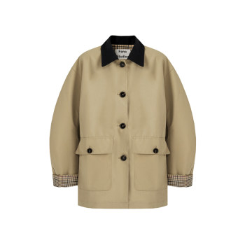 Van lobain style scimitar sleeve contrast windbreaker jacket