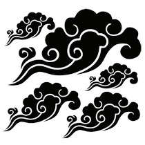 Seven Caixiang Cloud Car Car Sticker Small Bull Electric Car Motorcycle Stickler Body Bumper Scratches scratched Decorative Sticker