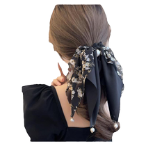 Qiongkang Accessoires pour cheveux~Bandeau à nœud papillon~Bandeau à nœud papillon Bandeau queue de cheval pour femmes Streamer 2024 nouveau style