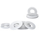 Nylon insulated flat pad plastic washer