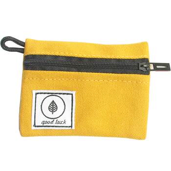 Handmade coin bag portable solid color canvas for men and women
