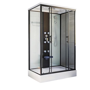 Brand integrated rectangular glass partition shower room