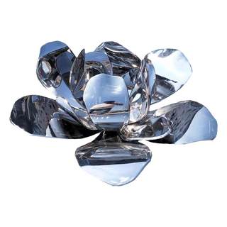 Hongxin manufacturer stainless steel sculpture flowers leaves waterscape