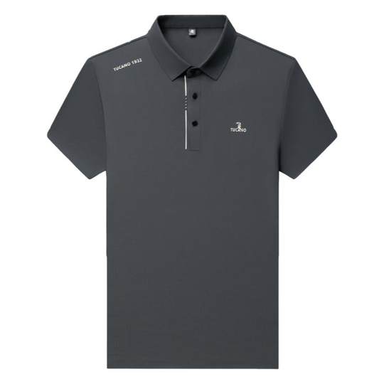 啄木鸟短袖polo衫套装夏季亲肤透气休闲男士冰丝半袖长裤两件套