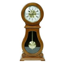 (Self-operated) SEIKO Japanese brand gourd-shaped table clock solid wood hourly music time clock