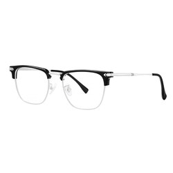 Ultra-light pure titanium half-frame myopia glass Sven Polytechnic men's model online can be installed with prescription big face frame eye frame ຕ້ານແສງສີຟ້າ