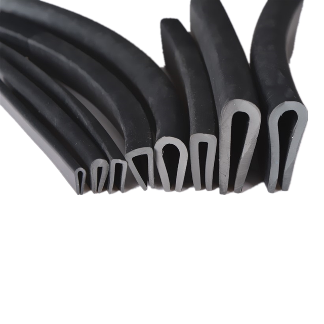 U-shaped sealed fiberglass edge strip rubber